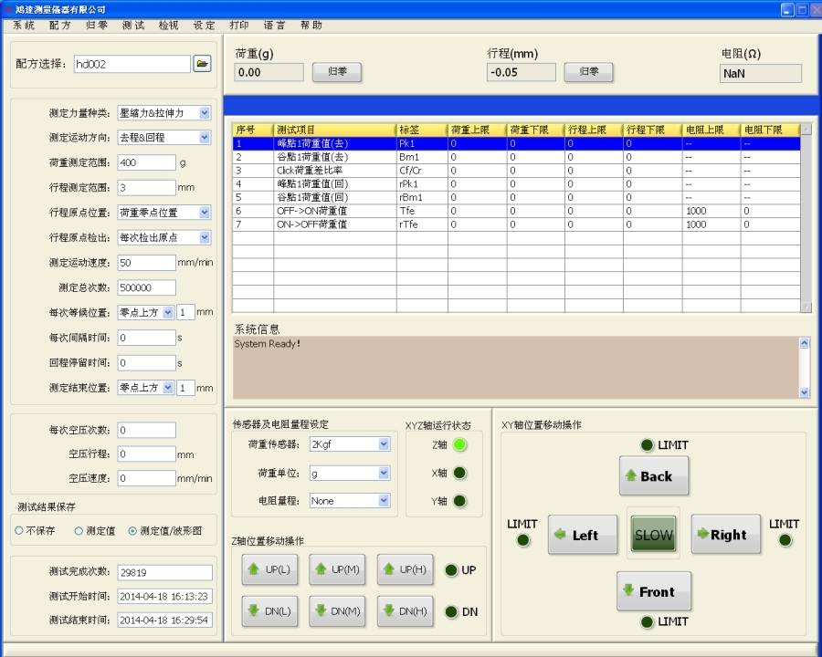 開(kāi)啟軟件包后主操作平臺(tái)界面圖